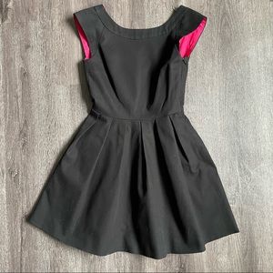 Zara TRF Black Pleated Mini Dress Sleeveless (S)